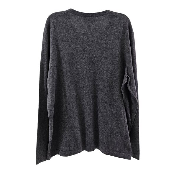 J. Ferrar Men’s V-Neck Charcoal Gray Cotton Nylon Pullover Sweater Size XL NWT - Picture 2 of 12